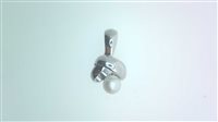 Pendentif Femme Pendente Perla in Or blanc Perla PERLA P C/C 4.30 B